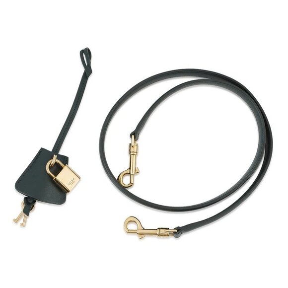 CELINE Classic 16 Seize 2-Way Handbag Leather Green 187373 - Picture 12 of 16